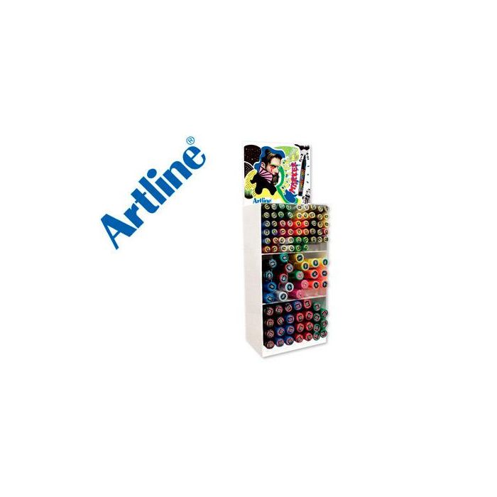 Expositor Artline Poster Marker 93 Unidades Colores Surtidos 51 Uds 2 mm - 33 Uds 6 mm - 9 Uds 12 mm