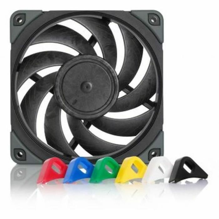 Noctua Ventilador Caja Nf-A12X25 Pwm Chromax.Black.Swap, 120Mm, 120X120X25Mm, 12V, 1200Rpm/450Rpm, 22,6 Db(A), 102,1 M3/H, 2,34 Mm H2O, 4 Pines