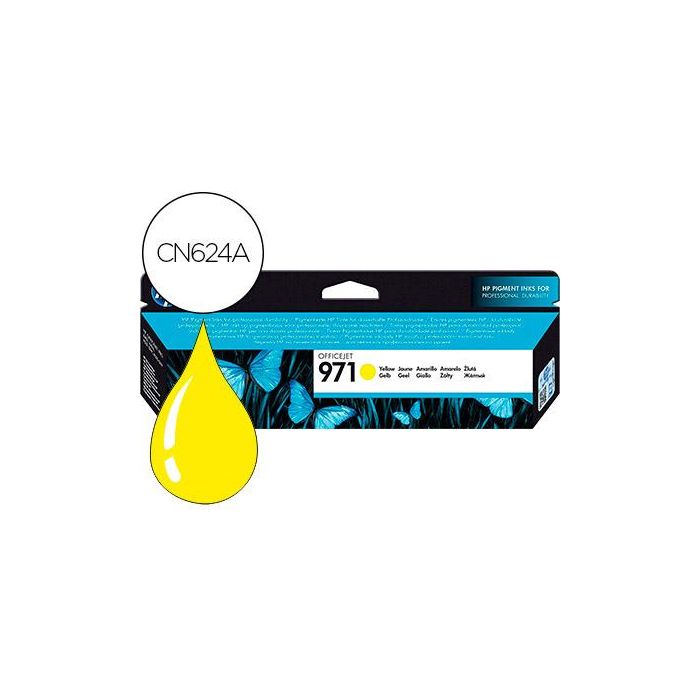 Ink-Jet Hp 971 Officejet Pro X451 - X551 - X476 - X576 Amarillo 2.500 Pag