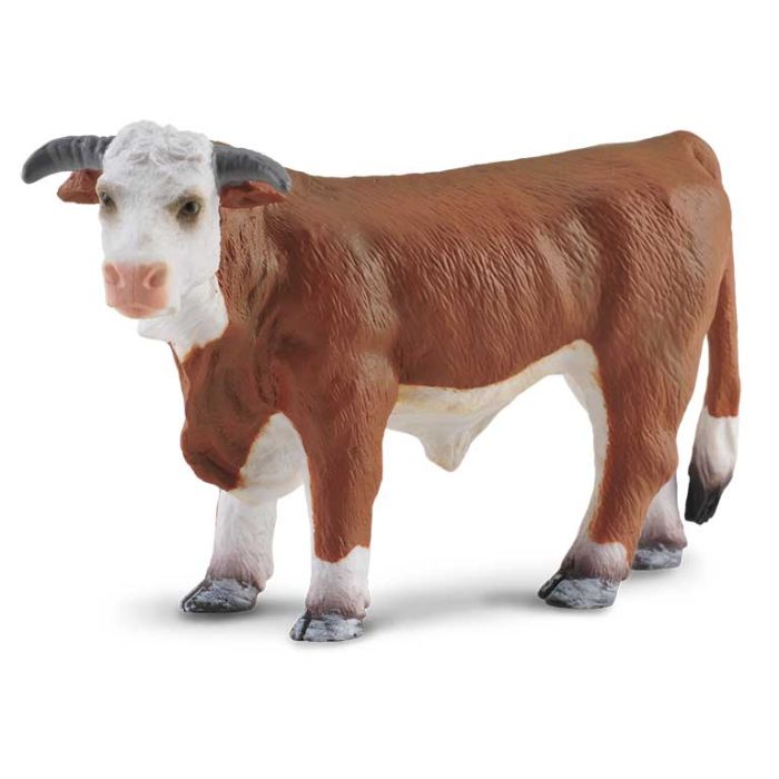 Toro Hereford - Blanco Y Marron -L- 88234 Collecta