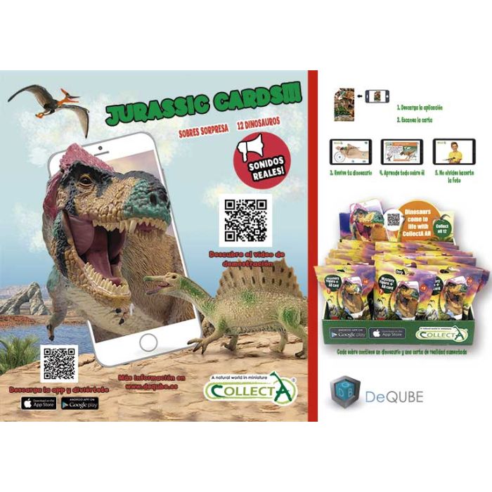 Jurassic Card - Dino Virtual (Expositor 24 Sobres)