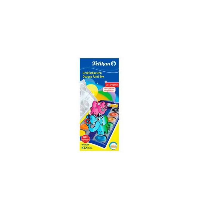 Acuarela Pelikan K12 Estuche Plastico 12 Colores