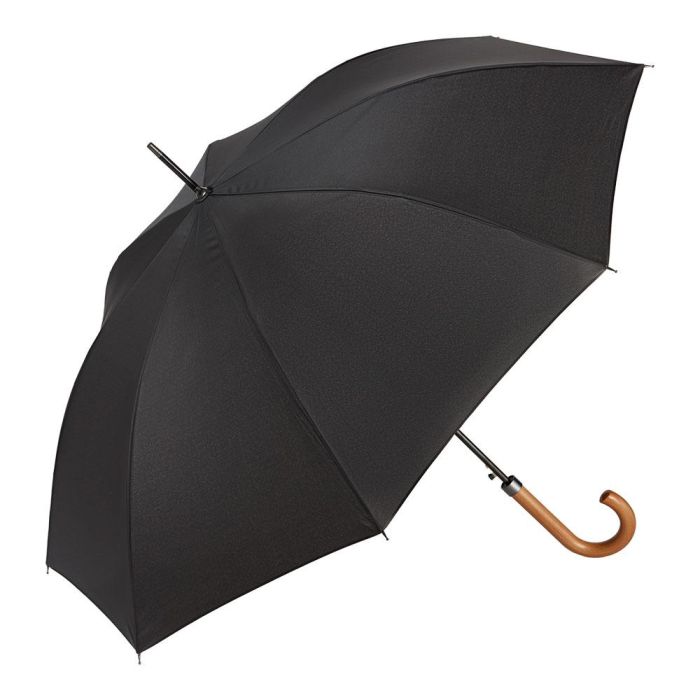 Paraguas automático C-Collection Clima Pongee Negro 8 Varillas (Ø 61 cm) 1