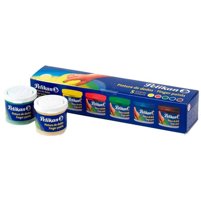 Pintura A Dedos Pelikan 40 mL Cd-40S Caja De 5 Colores Surtidos 1