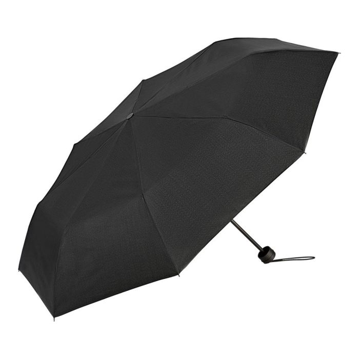 Paraguas mini manual 8 varillas puño negro recto clima 1