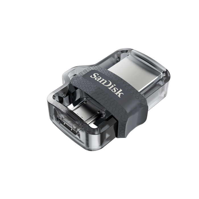 Sandisk Ultra Dual m3.0 unidad flash USB 64 GB USB Type-A / Micro-USB 3.2 Gen 1 (3.1 Gen 1) Negro, Plata, Transparente 2