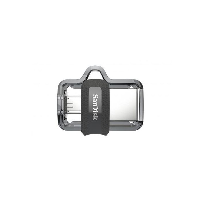 Sandisk Ultra Dual m3.0 unidad flash USB 64 GB USB Type-A / Micro-USB 3.2 Gen 1 (3.1 Gen 1) Negro, Plata, Transparente 4