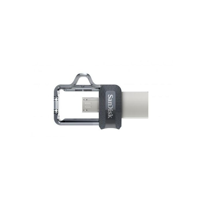 Sandisk Ultra Dual m3.0 unidad flash USB 64 GB USB Type-A / Micro-USB 3.2 Gen 1 (3.1 Gen 1) Negro, Plata, Transparente 6