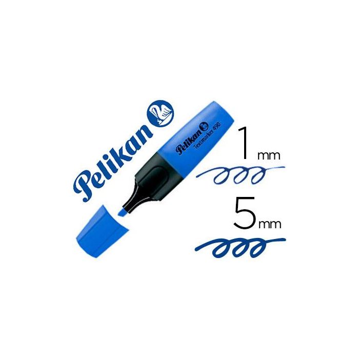 Rotulador Pelikan Fluorescente Textmarker 490 Azul 10 unidades