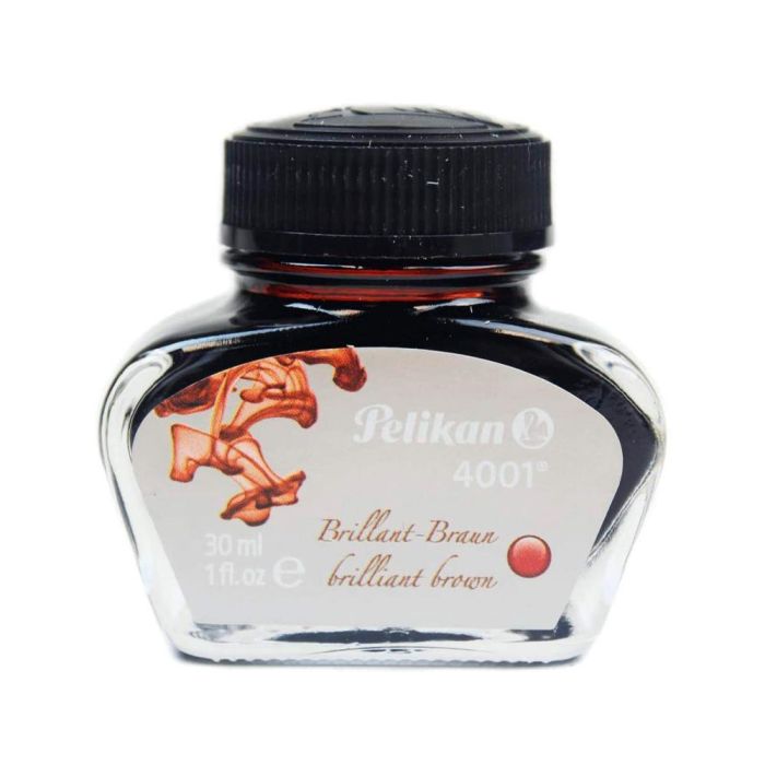 Tinta Estilografica Pelikan 4001 Marron Brillante Bote 30 mL 1