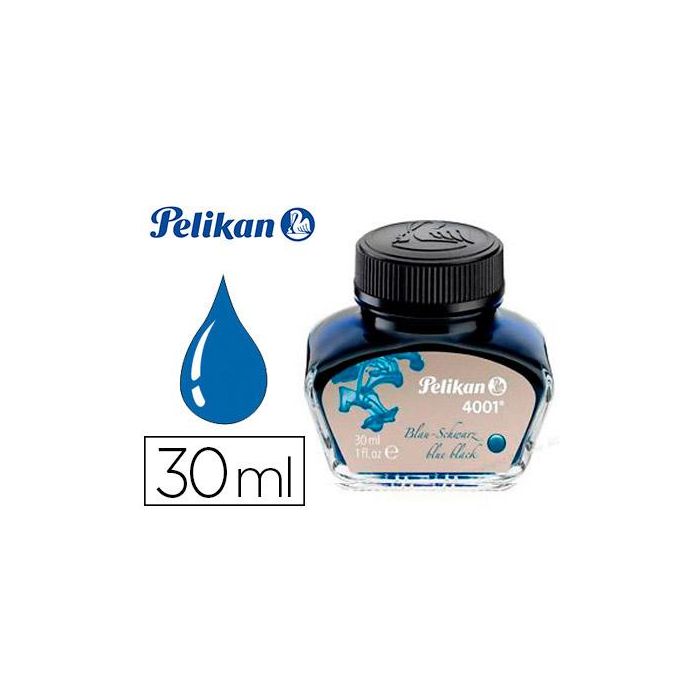 Tinta Estilografica Pelikan 4001 Negro-Azul Bote 30 mL