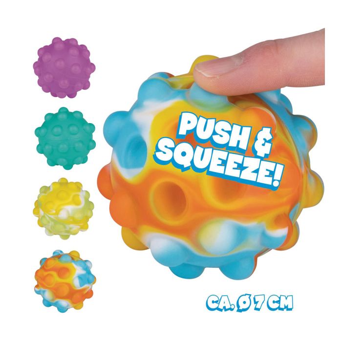 Pelota antiestrés burbujas ø7cm colores surtidos eddy toys 2
