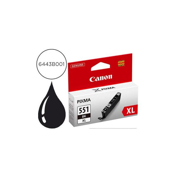 Canon Tinta Negro Mg-5450,6350,6400 - Ip7250 - Cli551Bkxl