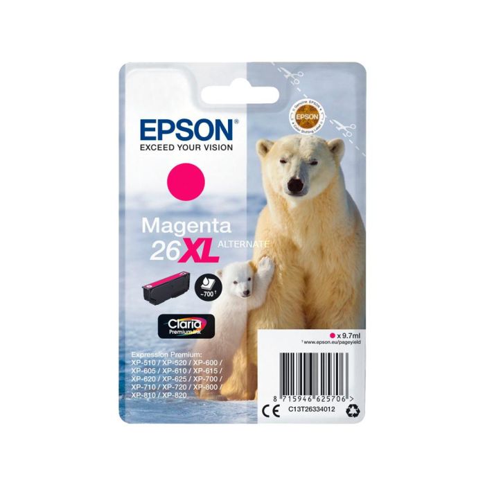 Ink-Jet Epson 26XL Xp600 - 605 - 700 - 800 Magenta 700 Pag 1