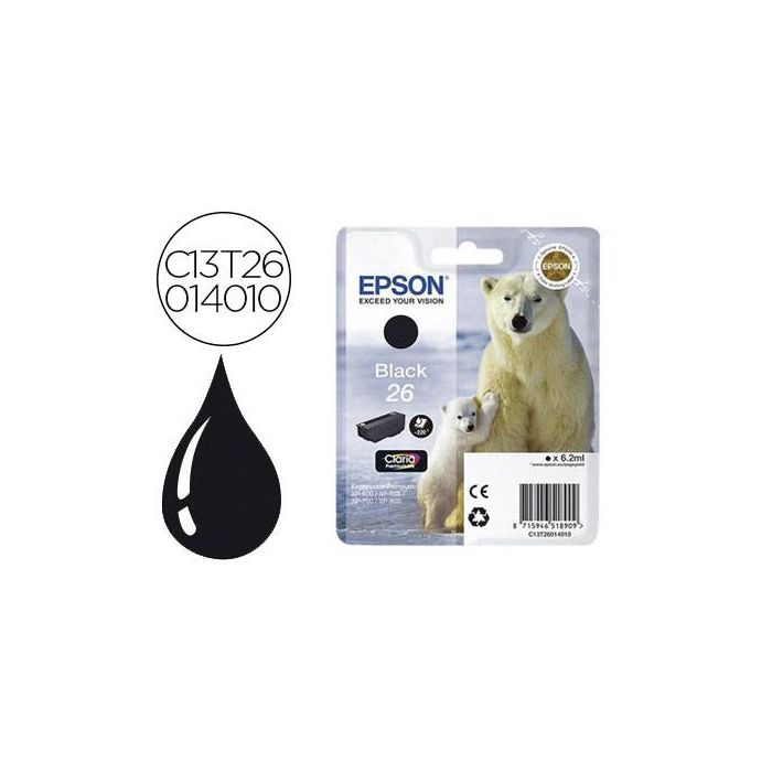 Ink-Jet Epson 2601 Expression Xp-600 - 605 - 700 - 800 Negro - 220 Pag -