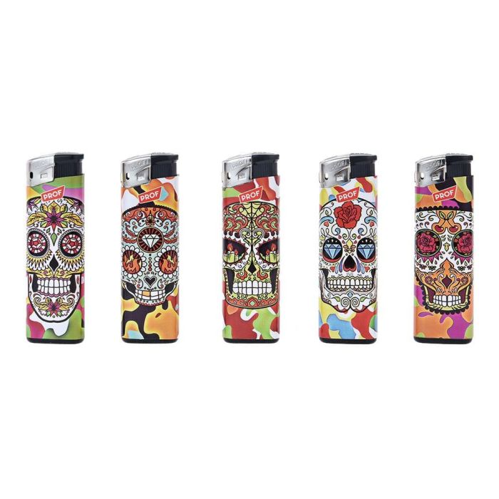 Encendedor electronico recargable modelo skull euro/u 1