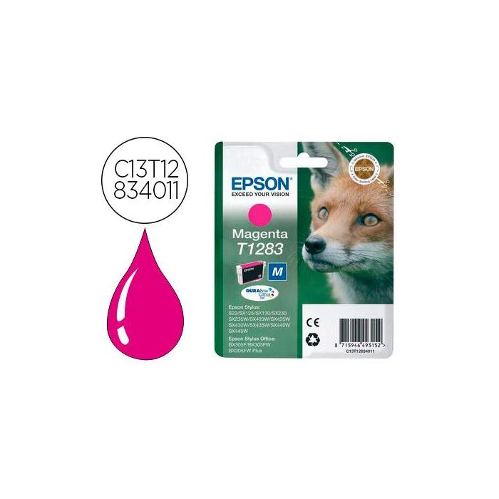 Ink-Jet Epson 1283 Stylus S22 - Sx125 Magenta -170 Pag-