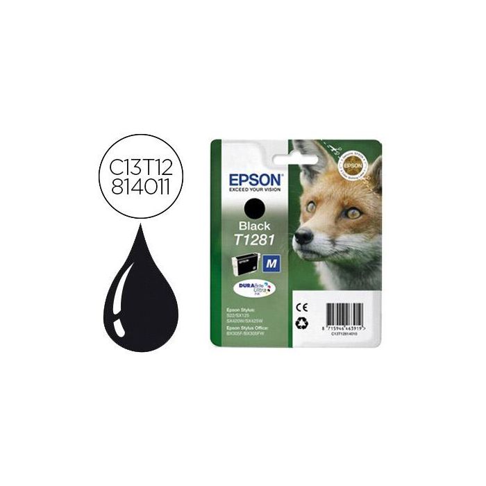 Ink-Jet Epson 1281 Stylus S22 - Sx125 Negro -170 Pag-