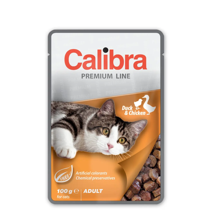 Calibra Cat Adult Pouch Pato Frango Multipack 12x100 gr