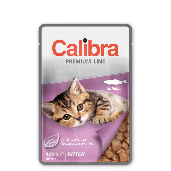 Calibra Cat Kitten Pouch Salmão Caixa 12x100 gr