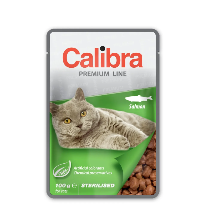Calibra Cat Sterilised Pouch Salmão Caixa 24x100 gr