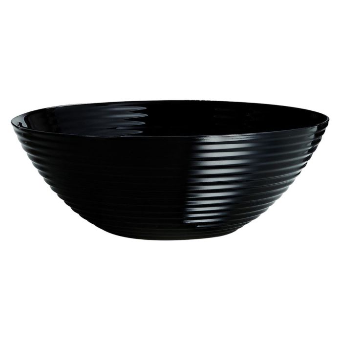 Ensaladera Vidrio Harena Negro Luminarc 27 cm