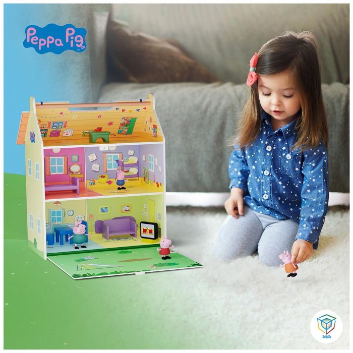 Peppa Pig: Casa De Madera Con 4 Personajes 4