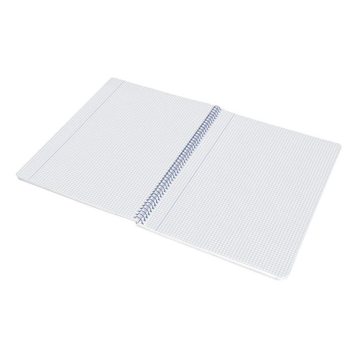 Cuaderno Espiral Liderpapel A4 Wonder Tapa Plastico 80H 90 gr Cuadro 4 mm Con Margen Color Gris 5 unidades 3