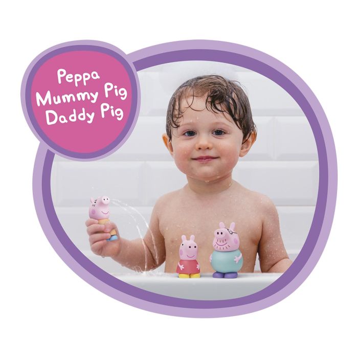 Peppa Pig: 3 Figuras De Baño (Peppa, Mamapig Y Papapig) 2