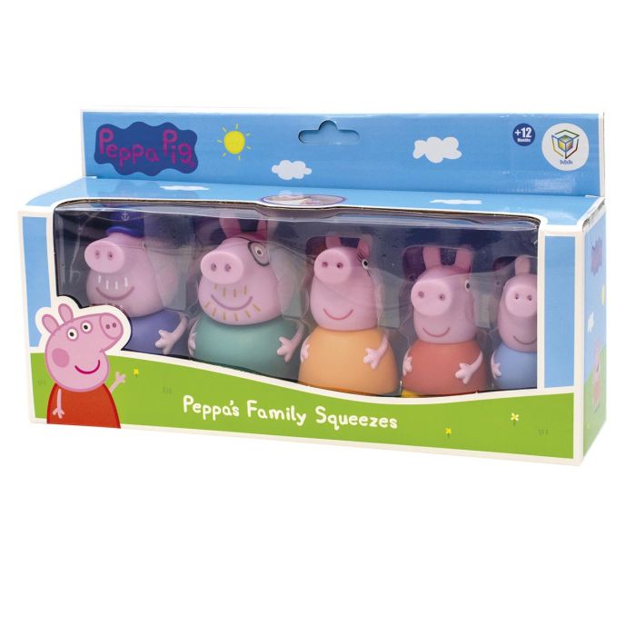Peppa Pig: 5 Figuras De Baños (Familia) 1