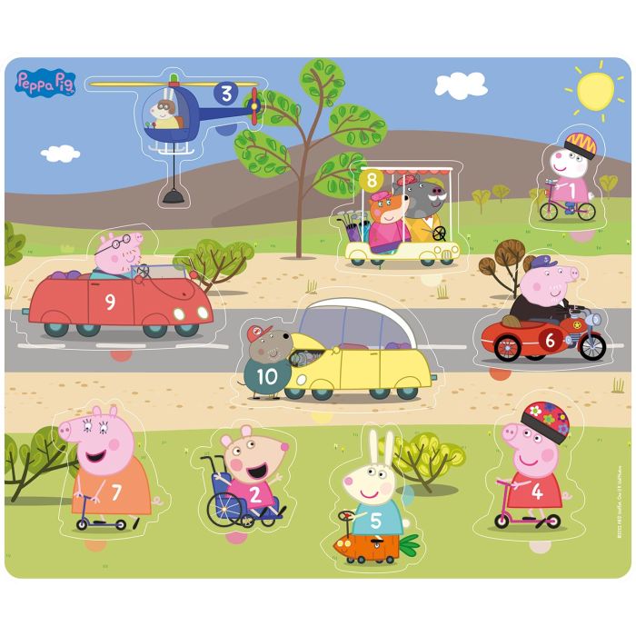 Peppa Pig: Puzzle De Madera Números