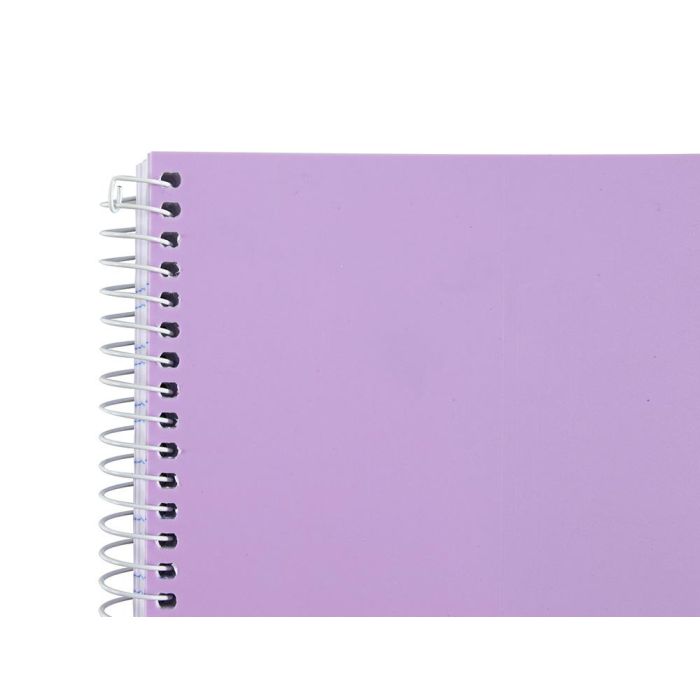 Cuaderno Espiral Liderpapel A5 Wonder Tapa Plastico 80H 90 gr Cuadro 4 mm Con Margen Colores Surtidos 5 unidades 3