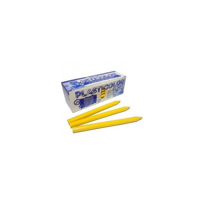 Jovi Ceras Plásticas Crayons Student Unicolor Amarillo Caja 25 Ud