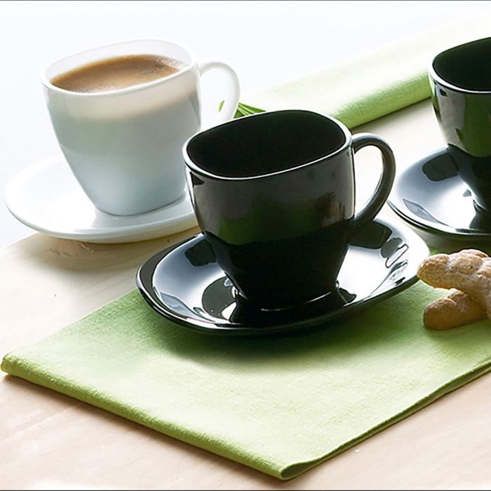 Set 6 Tazas con Plato Vidrio Luminarc 1