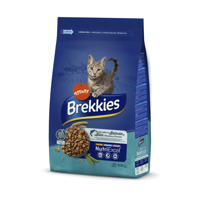 Brekkies Excel Feline Adult Receta Salmon 3,5 kg