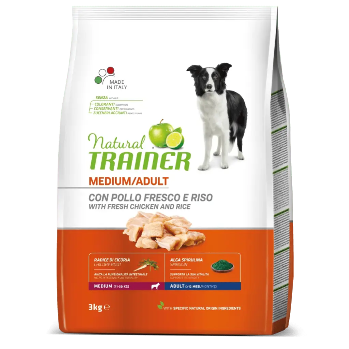 Natural Trainer Canine Adult Medium Pollo 3 kg