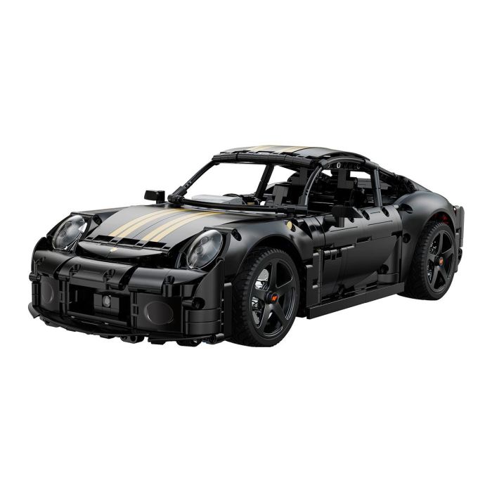 Cada Ruf GT Escala 1:10 Negro Mate – Maqueta de Coche para Montar con 1655 Piezas, Kit de Construcción Deqube