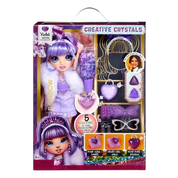 Muñeca Rainbow High Creative Crystals - Violet 121404 Mga 5