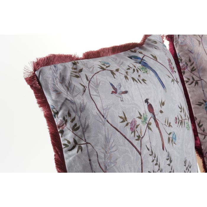 DKD Home Decor Cojín Oriental de Hojas, Poliéster, 10x45x45 cm, Lavable a Máquina (Juego de 6 Unidades Surtidas) 1
