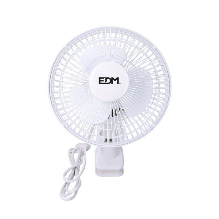 Ventilador de pinza. color blanco 15w ø21cm 1