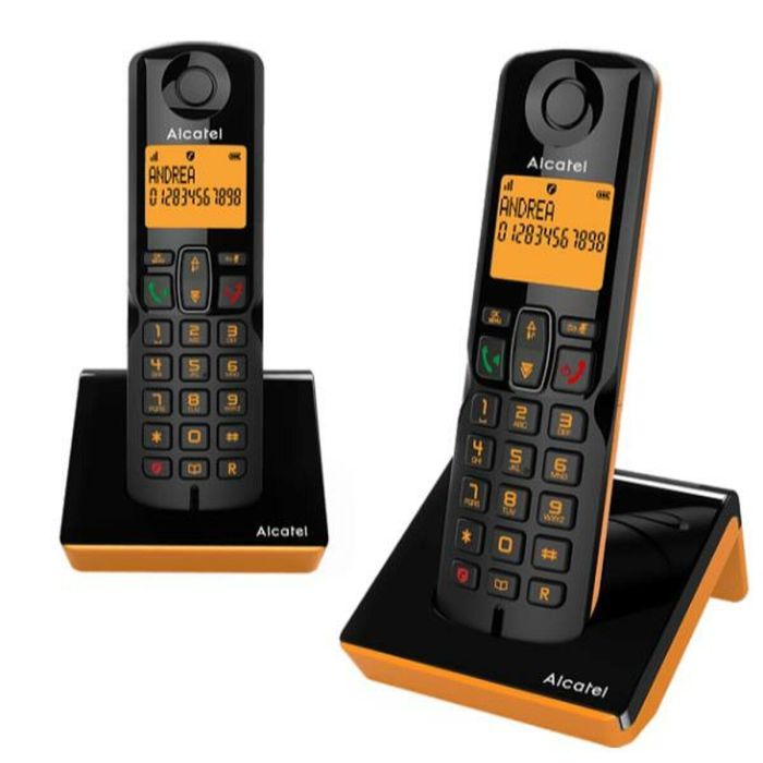 Teléfono Fijo Alcatel ATL1425413 Negro Naranja 1 Teléfono Fijo Alcatel ATL1425413 Negro Naranja 1