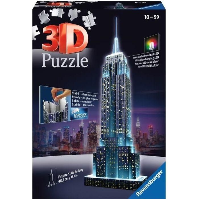 RAVENSBURGER Puzzle 3D Empire State Building Night Edition 216p