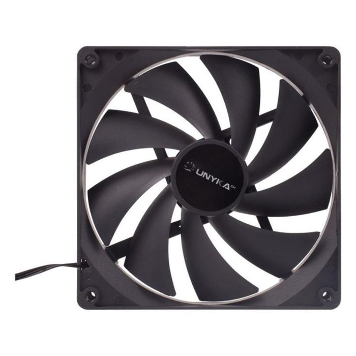 Unykach 51790 Ventilador de Caja 140mm Negro para PC ATX Alto Rendimiento, 1000 RPM, 19 dB, 3 Pines Unykach 51790 Ventilador de Caja 140mm Negro para PC ATX Alto Rendimiento, 1000 RPM, 19 dB, 3 Pines