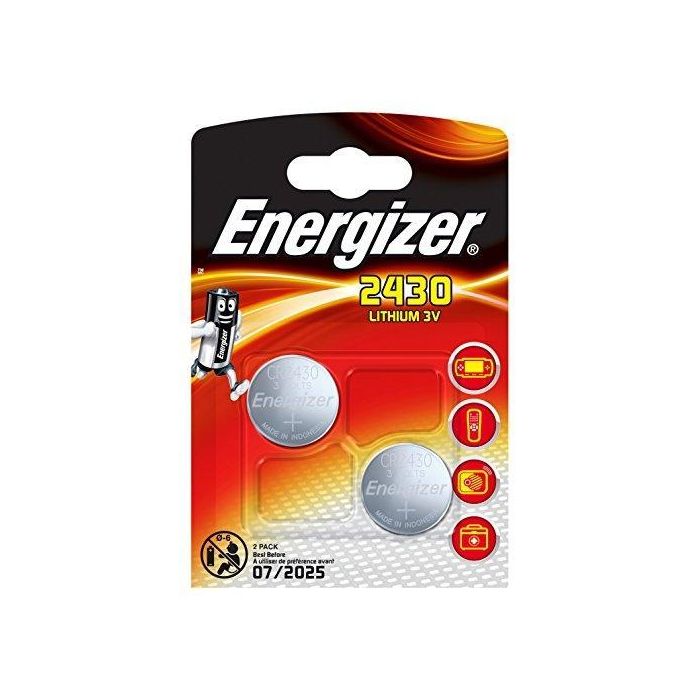 Energizer Pilas Planas De Litio 3 V - Cr2430 2 Pack Energizer Pilas Planas De Litio 3 V - Cr2430 2 Pack