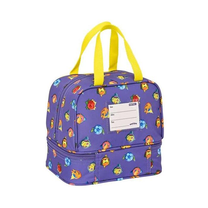 Bolsa Térmica SuperThings Guardians of Kazoom Amarillo Morado 20 x 20 x 15 cm 1