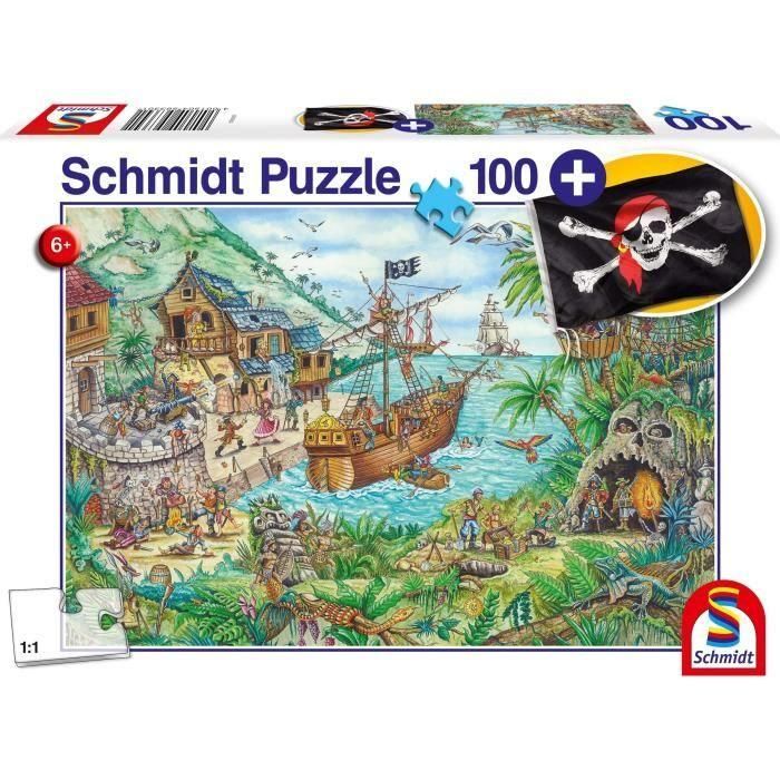 En Pirate Bay - con Add On (Pirate Flag) - 100 PCS - Schmidt Spiele