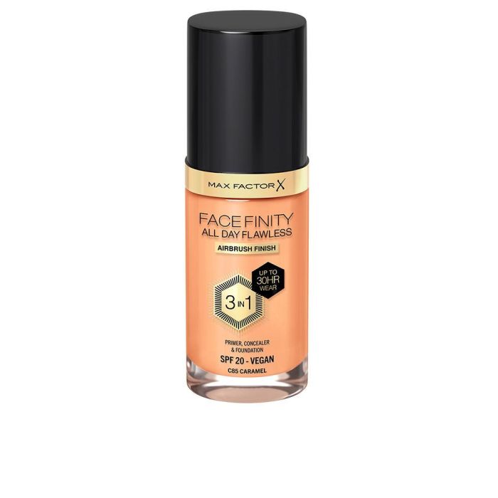 Max Factor FACEFINITY 3IN1 Primer, Concealer & Foundation #85-Caramel 30 ml Max Factor FACEFINITY 3IN1 Primer, Concealer & Foundation #85-Caramel 30 ml