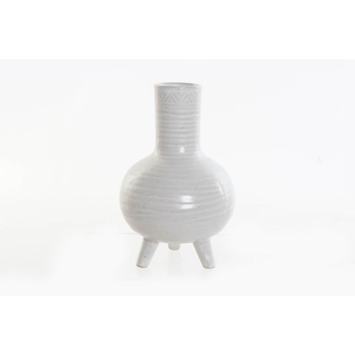 DKD Home Decor Jarrón Decorativo Scandi Blanco de Cerámica Colección Outing 20.5 cm Alto x 13.5 cm Ancho Pack 2 Unidades 0 DKD Home Decor Jarrón Decorativo Scandi Blanco de Cerámica Colección Outing 20.5 cm Alto x 13.5 cm Ancho Pack 2 Unidades 0