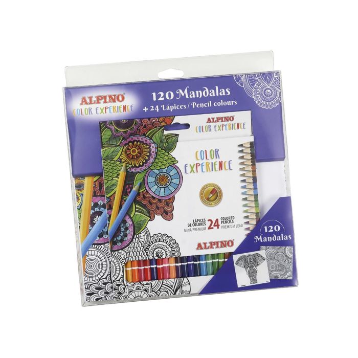 Alpino Set Mandalas Color Experience AL000250 Lápices y Libro para Colorear +3 Años 1