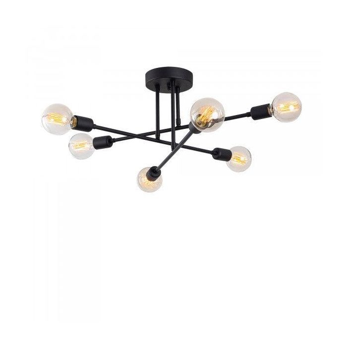 Lámpara de Techo Marco SKD-521MRC | Diseño Moderno y Minimalista de Aluminio para 6 Bombillas E27 | Acabado Contemporáneo 640x300mm 0 Lámpara de Techo Marco SKD-521MRC | Diseño Moderno y Minimalista de Aluminio para 6 Bombillas E27 | Acabado Contemporáneo 640x300mm 0